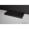 Forzalaqua Stockholm wastafel - 120.5x51.5x9cm - 2 kraangaten - hardsteen gezoet (zwart) SW67786